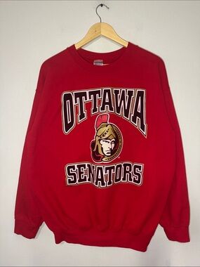 Vintage Ottawa Senators Crewneck / NHL / Large